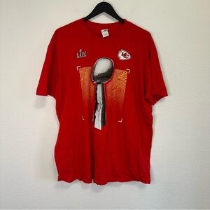 Men’s Kansas City Chiefs Super Bowl LIV T-Shirt Red 2XL Gildan Softstyle